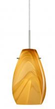 Besa Lighting 1JC-4126HN-LED-SN - Besa Pera 9 LED Pendant Honey Satin Nickel 1x9W LED