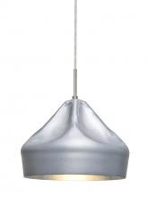 Besa Lighting 1JT-LOTUS-SN - Besa Lotus Pendant, Satin Nickel Finish, 1x60W Medium Base