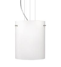 Besa Lighting 1KG-400607-SN - Besa Pendant Tamburo 8 Satin Nickel Opal Matte 1x100W Medium Base