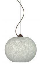 Besa Lighting 1KX-477619-LED-BR - Besa Luna LED Pendant Carrera Bronze 1x9W LED