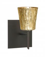 Besa Lighting 1SW-5125GF-LED-BR-SQ - Besa Wall With SQ Canopy Nico 4 Bronze Stone Gold Foil 1x5W LED