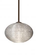 Besa Lighting 1TT-4912GL-BR - Besa Stem Pendant Pape 10 Bronze Glitter 1x75W Medium Base