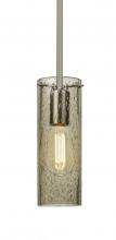 Besa Lighting 1TT-JUNI10LT-EDIL-SN - Besa, Juni 10 Stem Pendant, Latte Bubble, Satin Nickel, 1x4W LED Filament