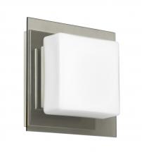 Besa Lighting 1WS-7735SM-LED-CR - Besa Wall Alex Chrome Opal/Smoke 1x5W LED