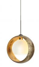 Besa Lighting 1XC-4293GG-LED-BR - Besa Pendant Pogo Bronze Gold/Inner Gold 1x5W LED