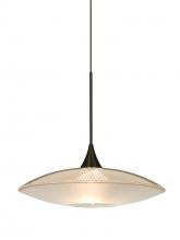 Besa Lighting 1XC-6294GD-BR - Besa Pendant Spazio Bronze Gold/Frost 1x50W Halogen