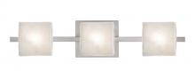 Besa Lighting 3WS-7873GL-SN - Besa Wall Paolo Satin Nickel Glitter 3x50W G9