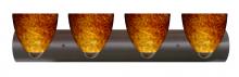 Besa Lighting 4WZ-757218-BR - Besa Wall Sasha Bronze Amber Cloud 4x75W Medium Base