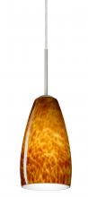 Besa Lighting B-150918-MED-SN - Besa Chrissy Pendant For Multiport Canopy Satin Nickel Amber Cloud 1x50W B10 Medium B