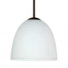 Besa Lighting B-757207-MED-BR - Besa Sasha Pendant For Multiport Canopy Bronze Opal Matte 1x50W B10 Med