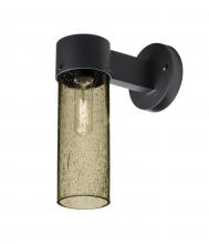 Besa Lighting JUNI10LT-WALL-BK - Besa, Juni 10 Outdoor Sconce, Latte Bubble, Black Finish, 1x60W Medium Base