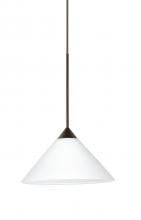 Besa Lighting RXP-117607-BR - Besa Pendant Kona Bronze White 1x50W Halogen