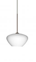 Besa Lighting RXP-541007-BR - Besa Pendant Peri Bronze Opal Matte 1x50W Halogen