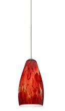 Besa Lighting RXP-719841-SN - Besa Pendant Karli Satin Nickel Garnet 1x50W Halogen