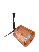 Besa Lighting SP-5145CF-12-BR - Besa Spotlight With 12" Stem Nico 3 Bronze Stone Copper Foil 1x50W Halogen Mr16