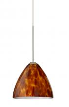 Besa Lighting X-177918-SN - Besa Pendant For Multport Canopy Mia Satin Nickel Amber Cloud 1x50W Halogen