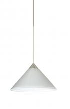 Besa Lighting X-282453-SN - Besa Pendant For Multiport Canopy Kona Satin Nickel White Starpoint 1x50W Halogen