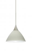 Besa Lighting XP-1743KR-SN - Besa Pendant Domi Satin Nickel Chalk 1x50W Halogen