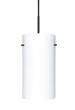 Besa Lighting 1VT-412007-LED-BK - Besa Tondo 12 LED Pendant Opal Matte Black 1x10W GU24 LED