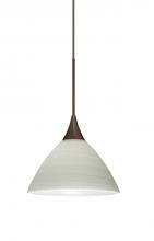 Besa Lighting 1XP-1743KR-BR - Besa Pendant Domi Bronze Chalk 1x50W Halogen