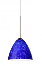 Besa Lighting 1XP-177986-BR - Besa Pendant Mia Bronze Blue Cloud 1x50W Halogen