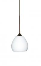 Besa Lighting 1XP-560507-BR - Besa Pendant Tay Tay Bronze Opal Matte 1x50W Halogen