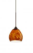 Besa Lighting XP-560518-BR - Besa Pendant Tay Tay Bronze Amber Cloud 1x50W Halogen