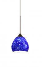 Besa Lighting 1XC-560586-BR - Besa Pendant Tay Tay Bronze Blue Cloud 1x50W Halogen