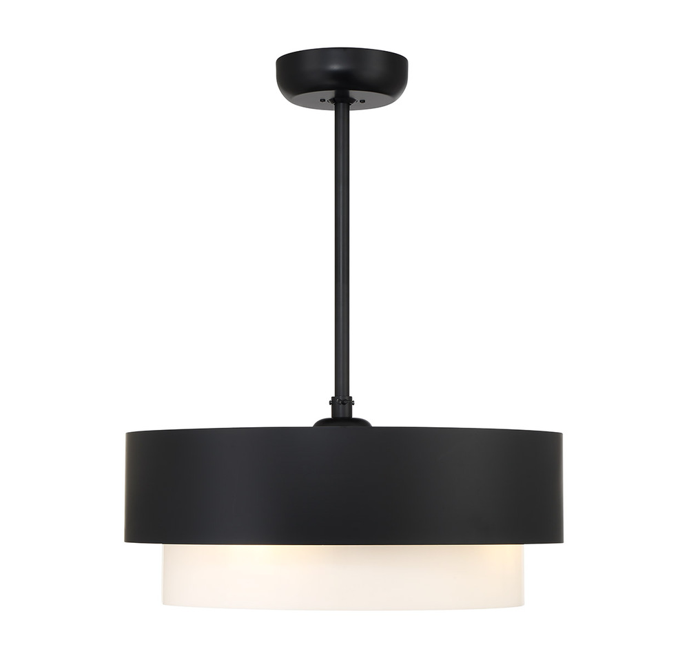 Diana LED Fan D'Lier in Matte Black