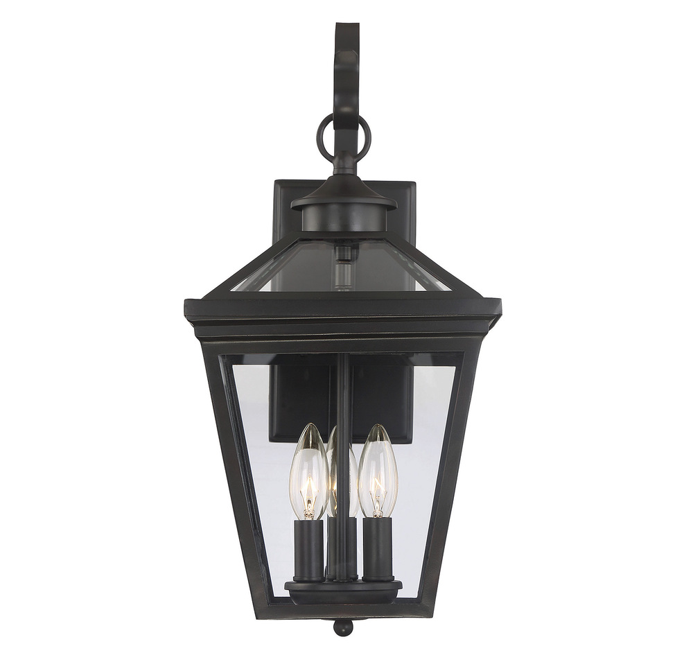 Ellijay 3-Light Outdoor Wall Lantern in English Bronze