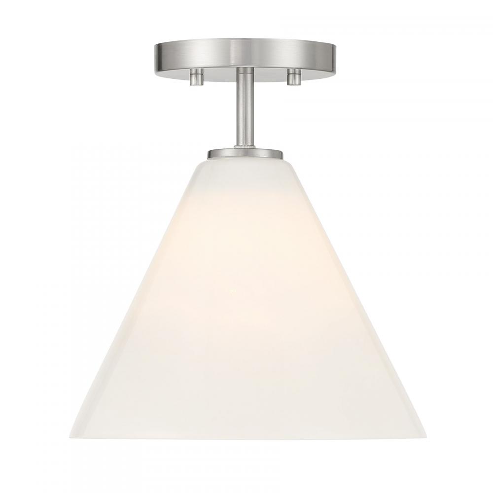 Blair 1-Light Mini-Pendant in Satin Nickel