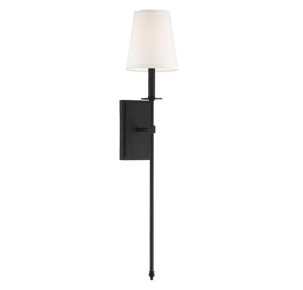 Monroe 1-Light Wall Sconce in Matte Black