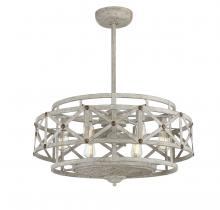 Savoy House 34-FD-123-155 - Colonade 6-Light Fan D'Lier in  Provence with Gold Accents