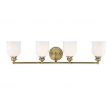 Savoy House 8-6836-4-322 - Melrose 4-Light Bathroom Vanity Light in Warm Brass