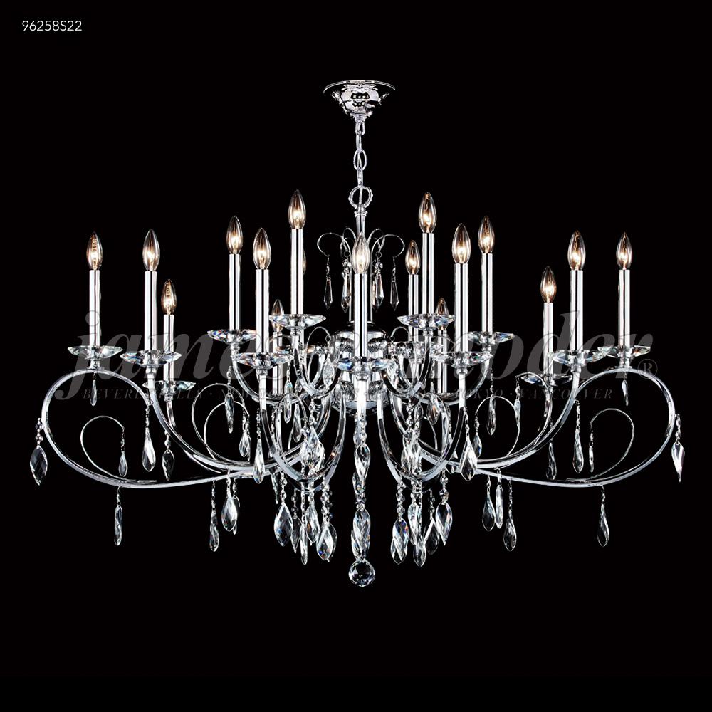 Oval Sculptured Leaf 18 Light Chandelier