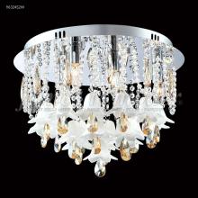 James R Moder 96324AG2BW - Murano Collection Flush Mount