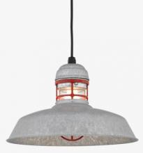 Hi-Lite MFG Co. H15412-96-CLR/CB8-96 W/119GUARD - 12" Galvanized Castguard Warehouse Pendant on 8' Cord w/ ORB Guard