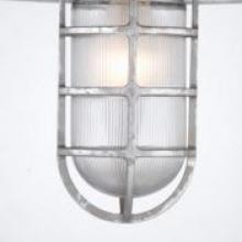 Hi-Lite MFG Co. lcgu-96-rib - Large Cast Guard & Glass - Ribbed Clear - 12" Tall