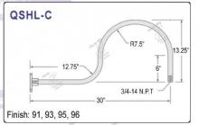 Hi-Lite MFG Co. qshl-c-96 - Mounting Arm - Galvanized