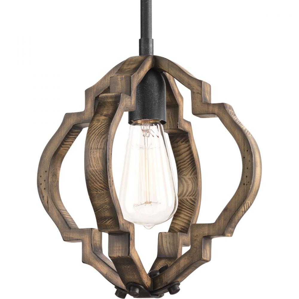 Spicewood Collection One-Light Gilded Iron Farmhouse Mini-Pendant Light