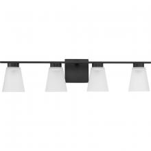 Progress P300502-31M - Tanner Collection Four-Light Matte Black Transitional Vanity Light