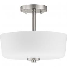 Progress P350137-009 - Tobin Collection Two-Light 12-1/4" Semi-Flush Convertible