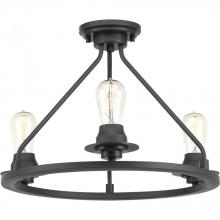 Progress P350036-143 - Debut Collection Three-Light Semi-Flush Convertible