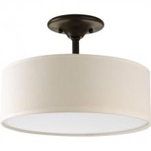 Progress P3939-20 - Inspire Collection Two-Light 13&#34; CFL Semi-Flush Mount