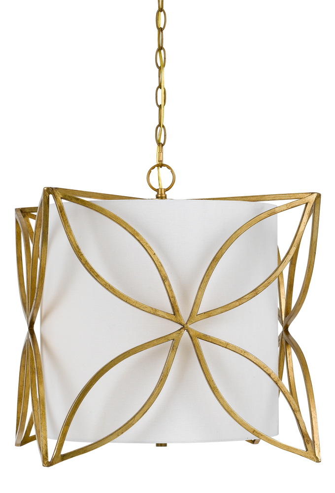 19.5" Inch Metal Chandelier in French Gold