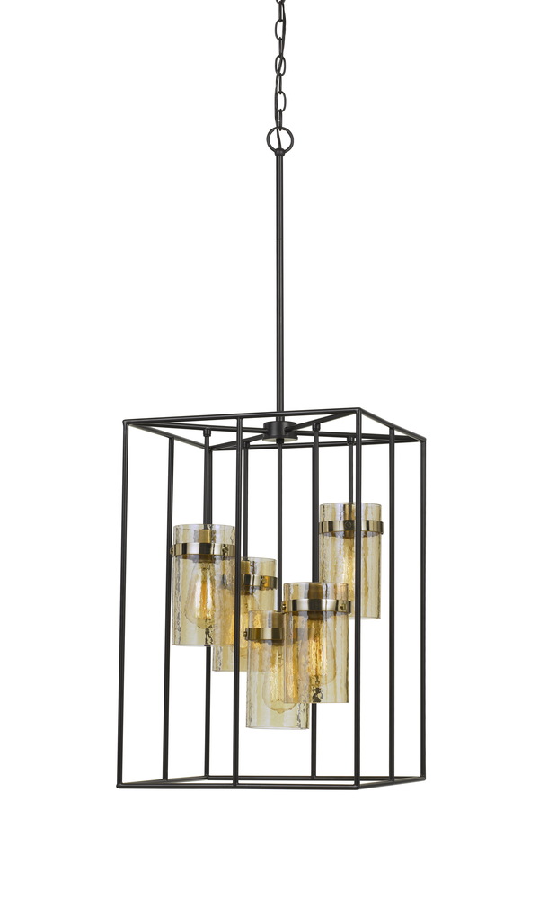 60W X 5 Cremona Glass Pendant Fixture (Edison Bulbs Not included)