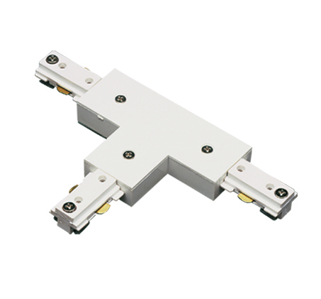 0.8" Height T Connector with Right Polarity in White