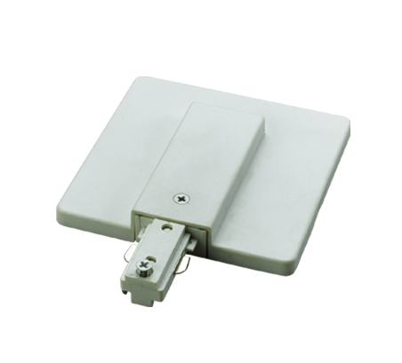 0.75" Height Live End with Outlet Box Cover in White