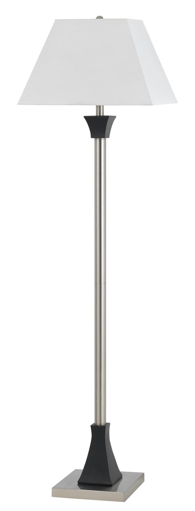 60" Tall Metal Floor Lamp in Dark Broze/Espresso