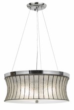 CAL Lighting FX-3546/1P - 47" Inch Tall Glass Pendant in Chrome Finish